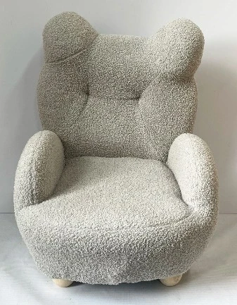 Faux Fur Bear Head Armchair
