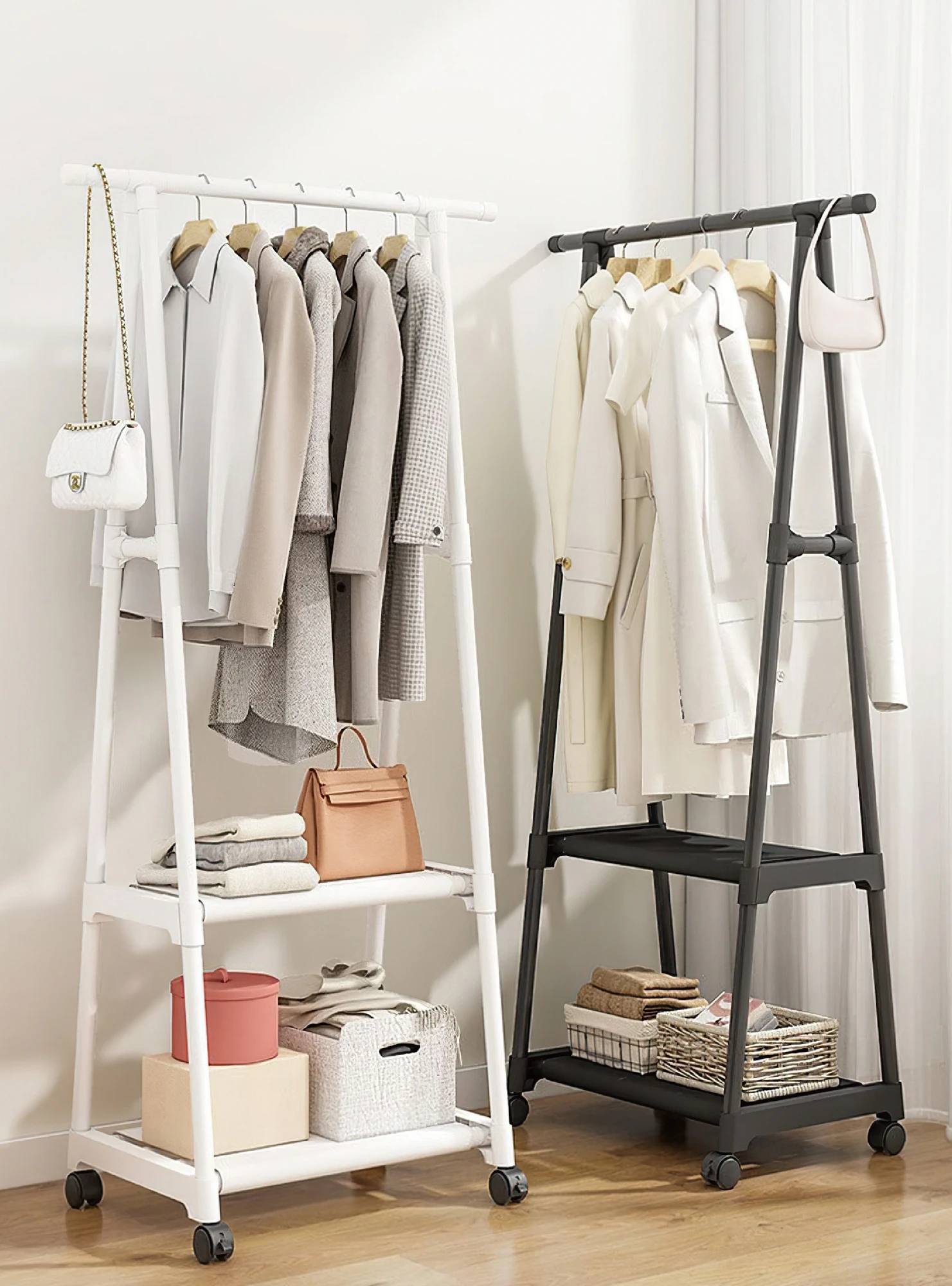 clothes and shoes rack