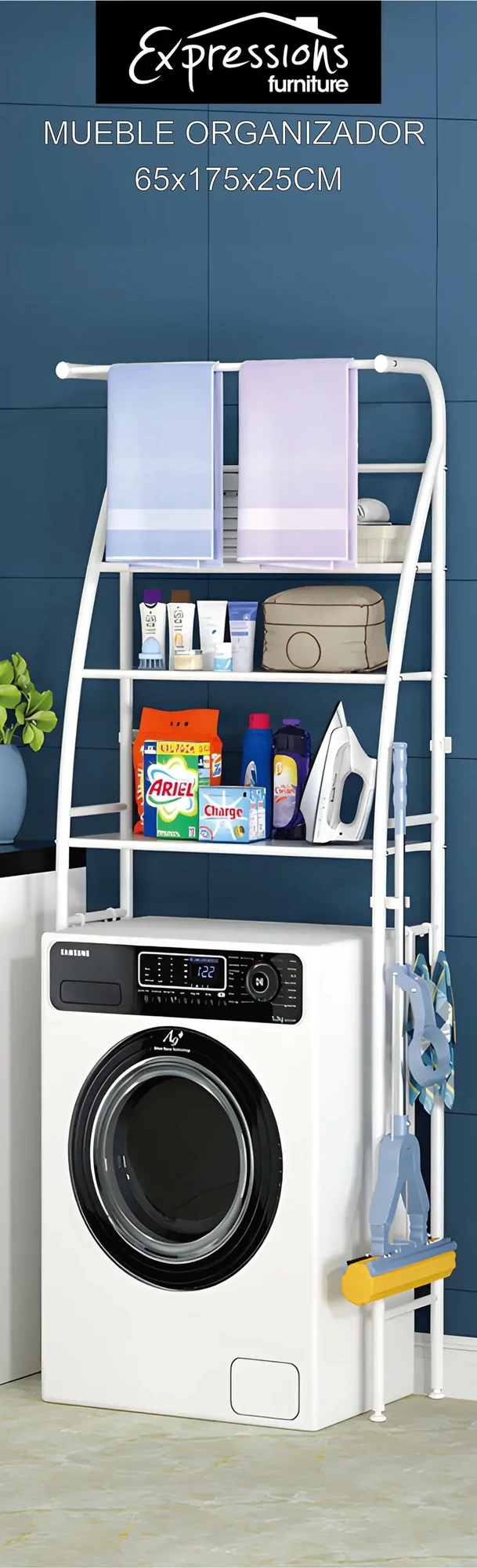 Washing Machine Top Laundry Organizer Rack