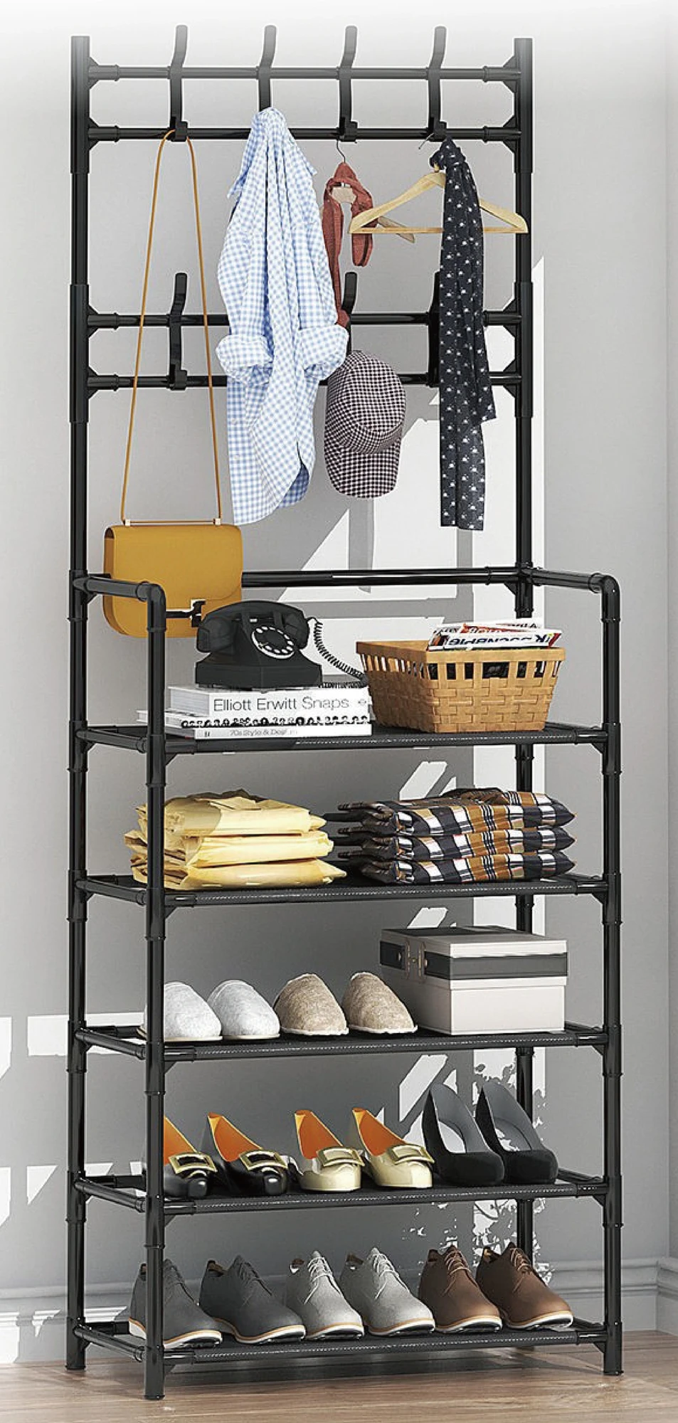 clothes and shoes rack