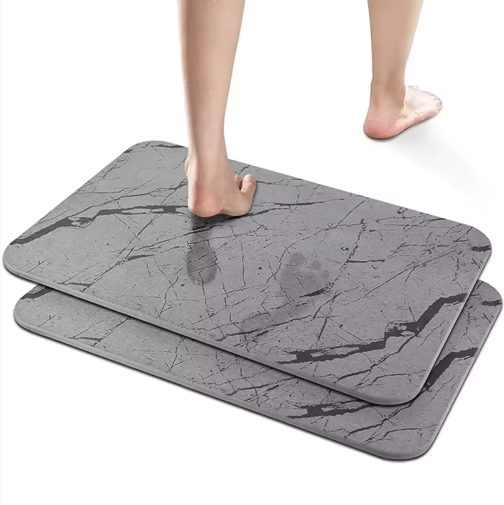 Non-Slip Diatomaceous Stone Bath Mat