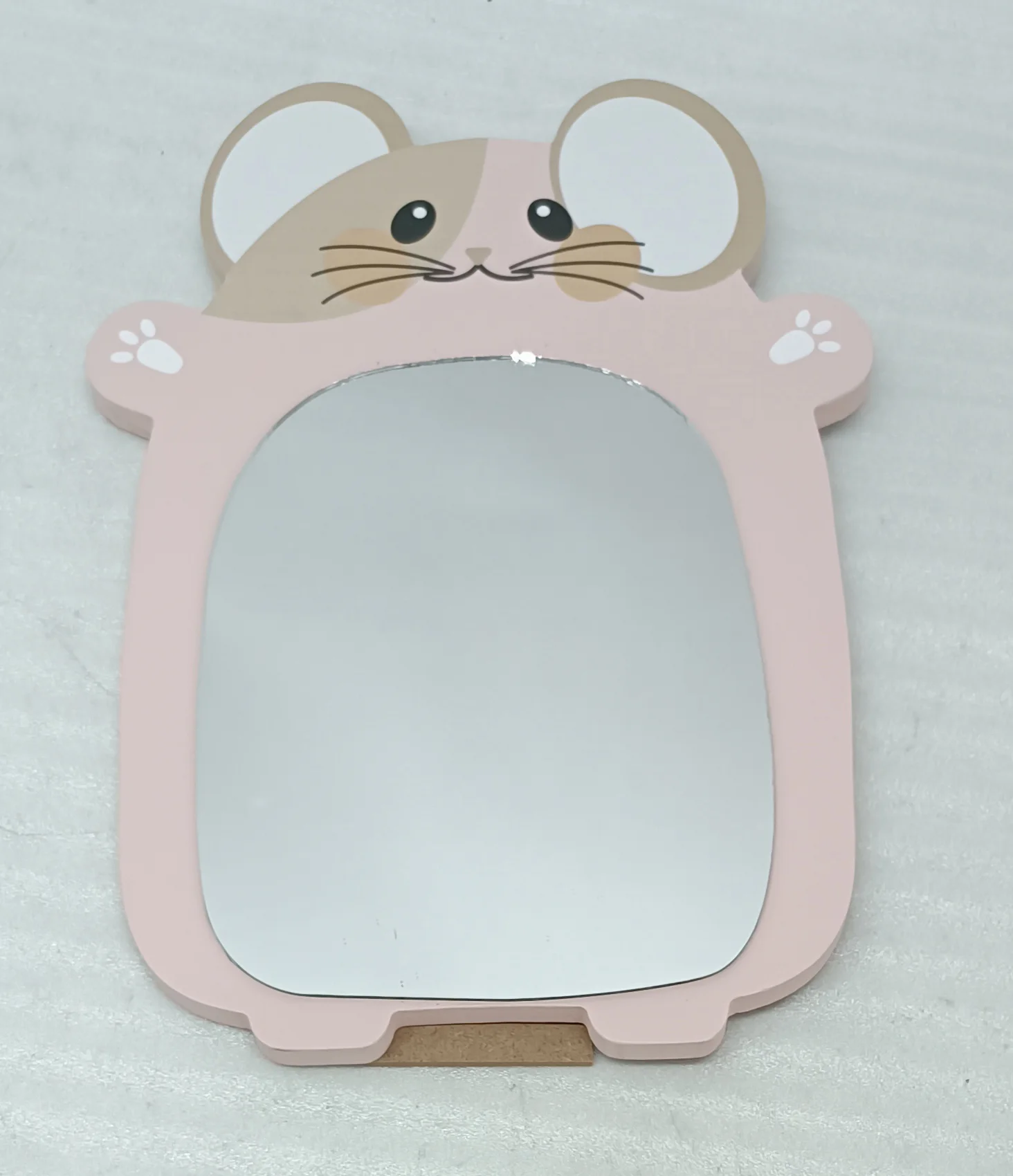 Cute Hamster Shape Desktop Mirror
