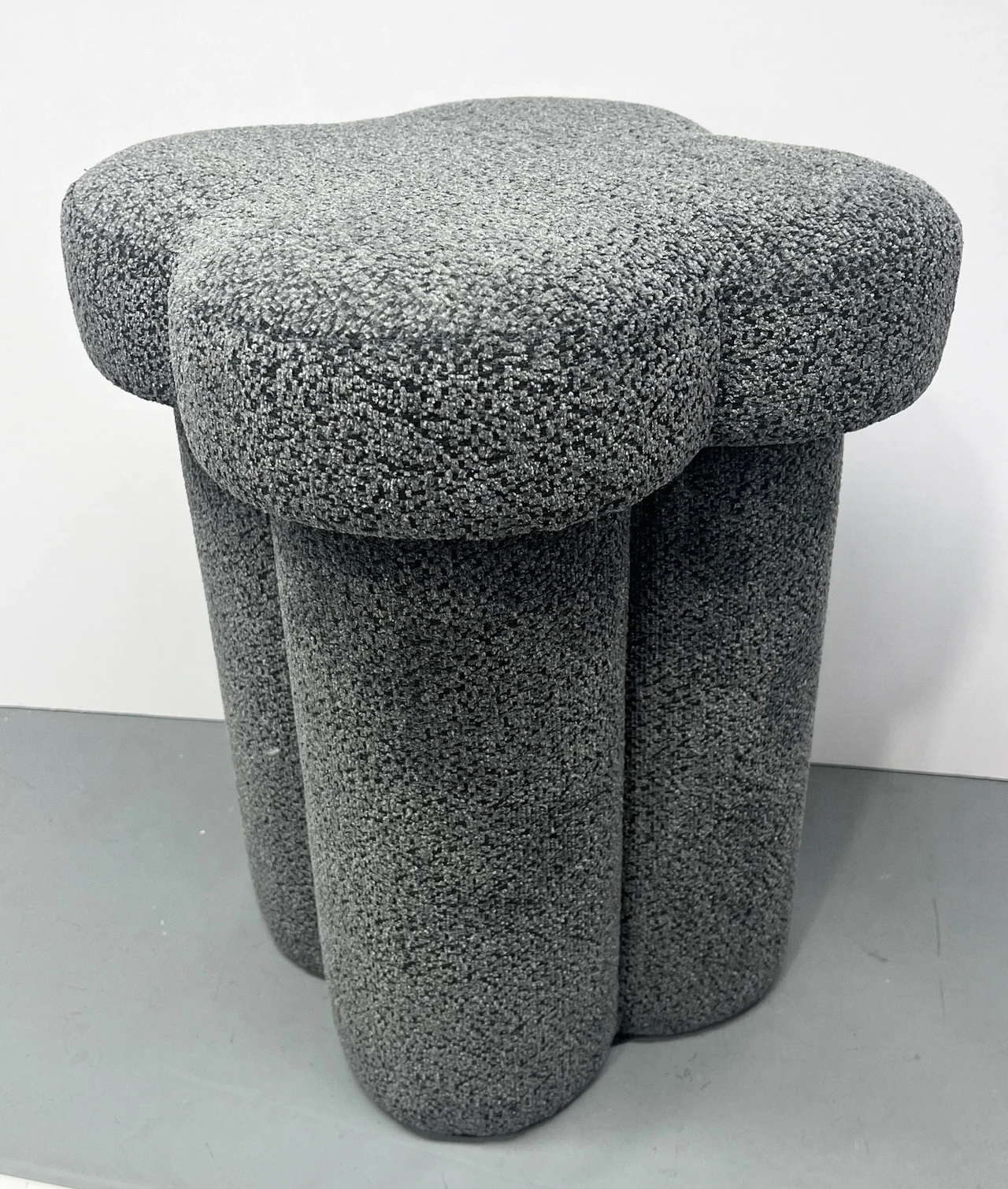 Upholstered Cloud-Shaped Stool