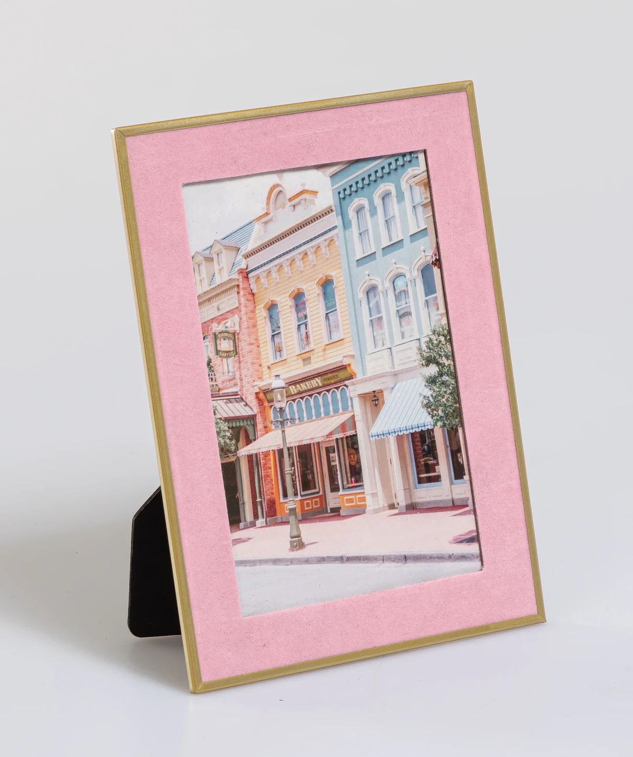 Gold and Pink Standing Picture Frame