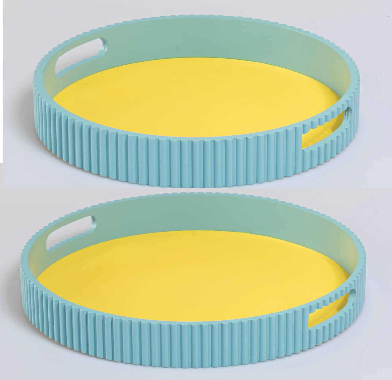 Round Fluted Serving Tray