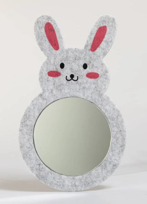 Felt Rabbit Shape Mirror