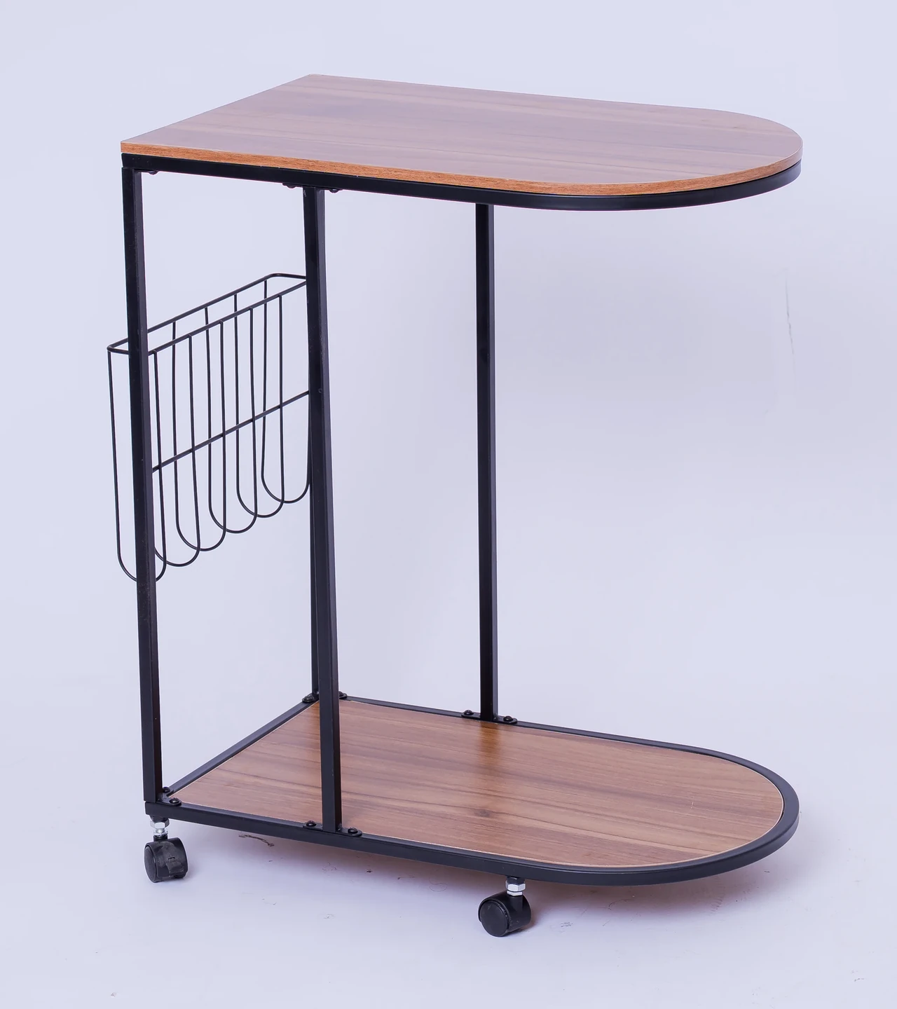 Rolling Sofa Side Table