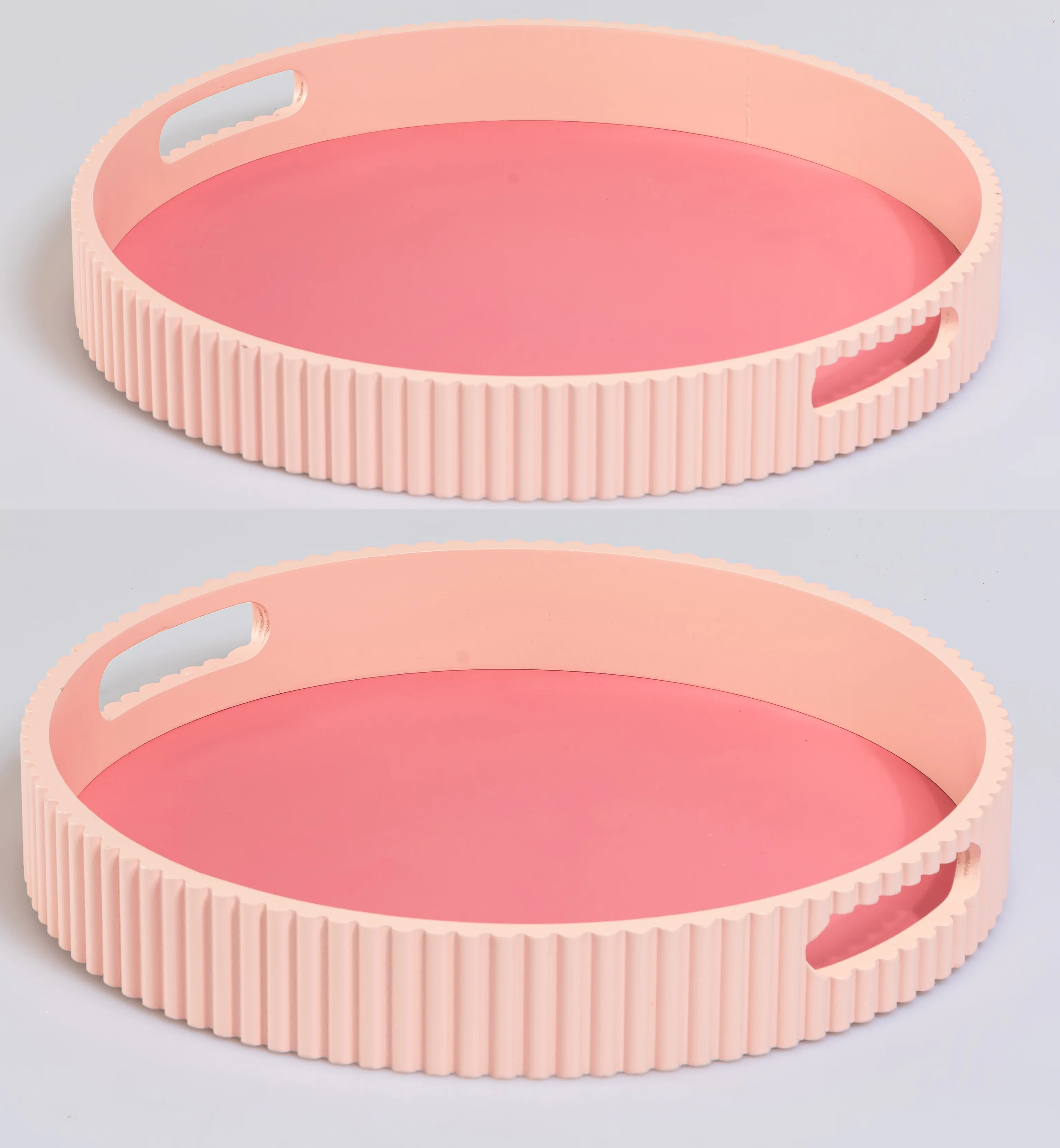 Fluted Round Serving Tray