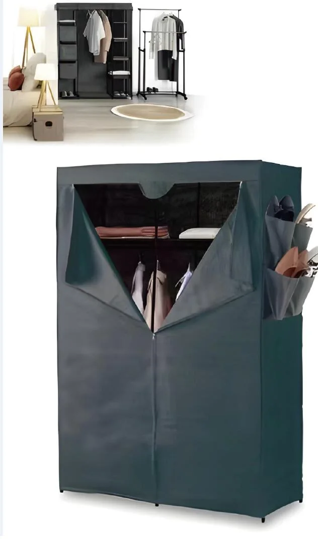 Portable Fabric Wardrobe with Umbrella Holder