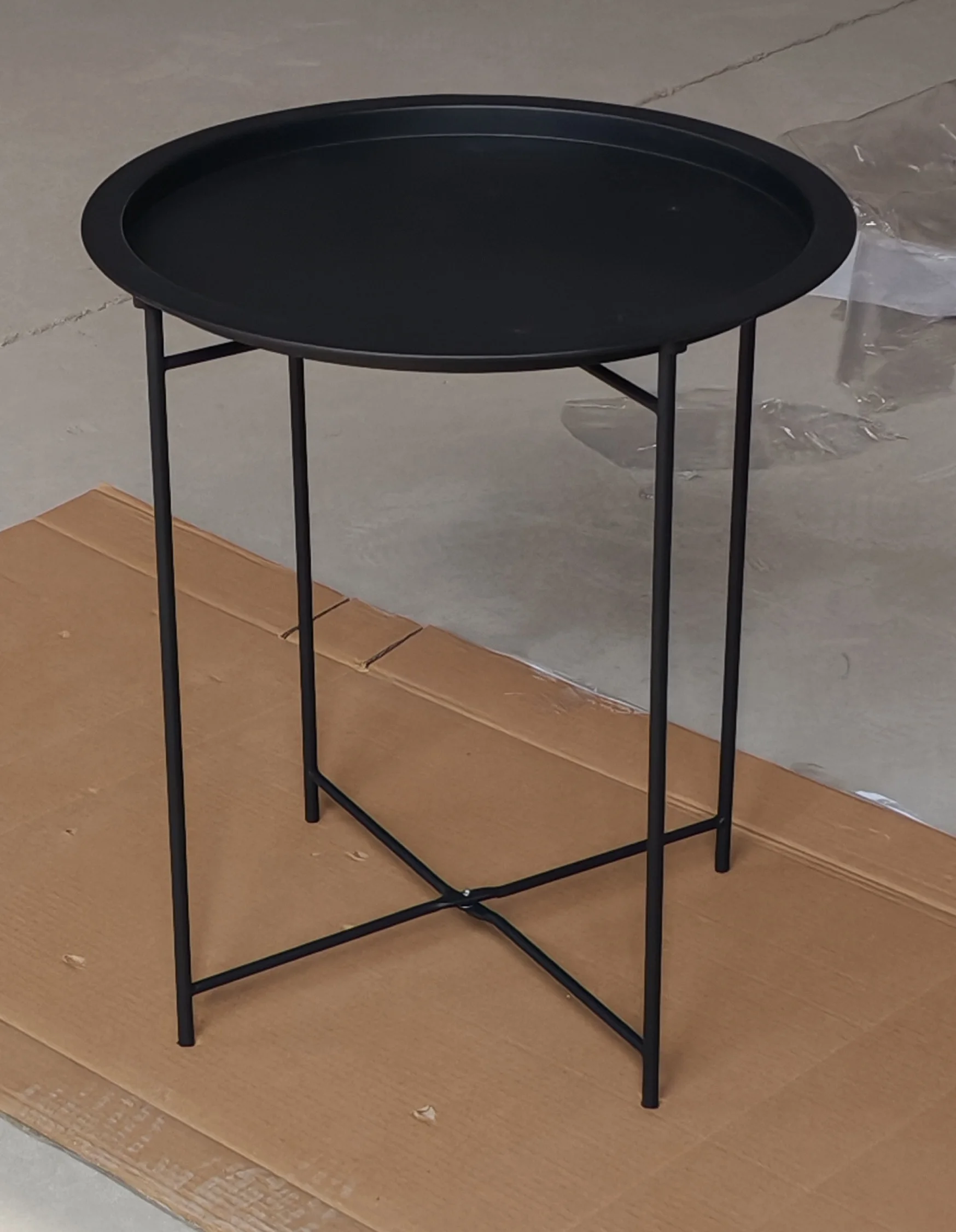 Round Tray Top Side Table