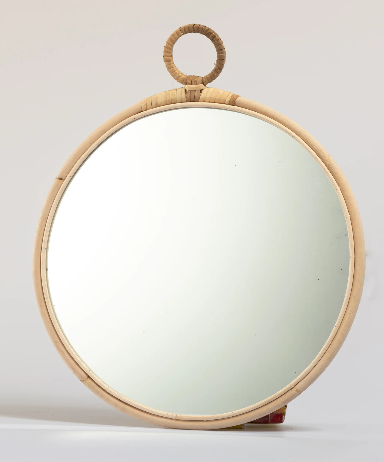 Round Rattan Wall Mirror