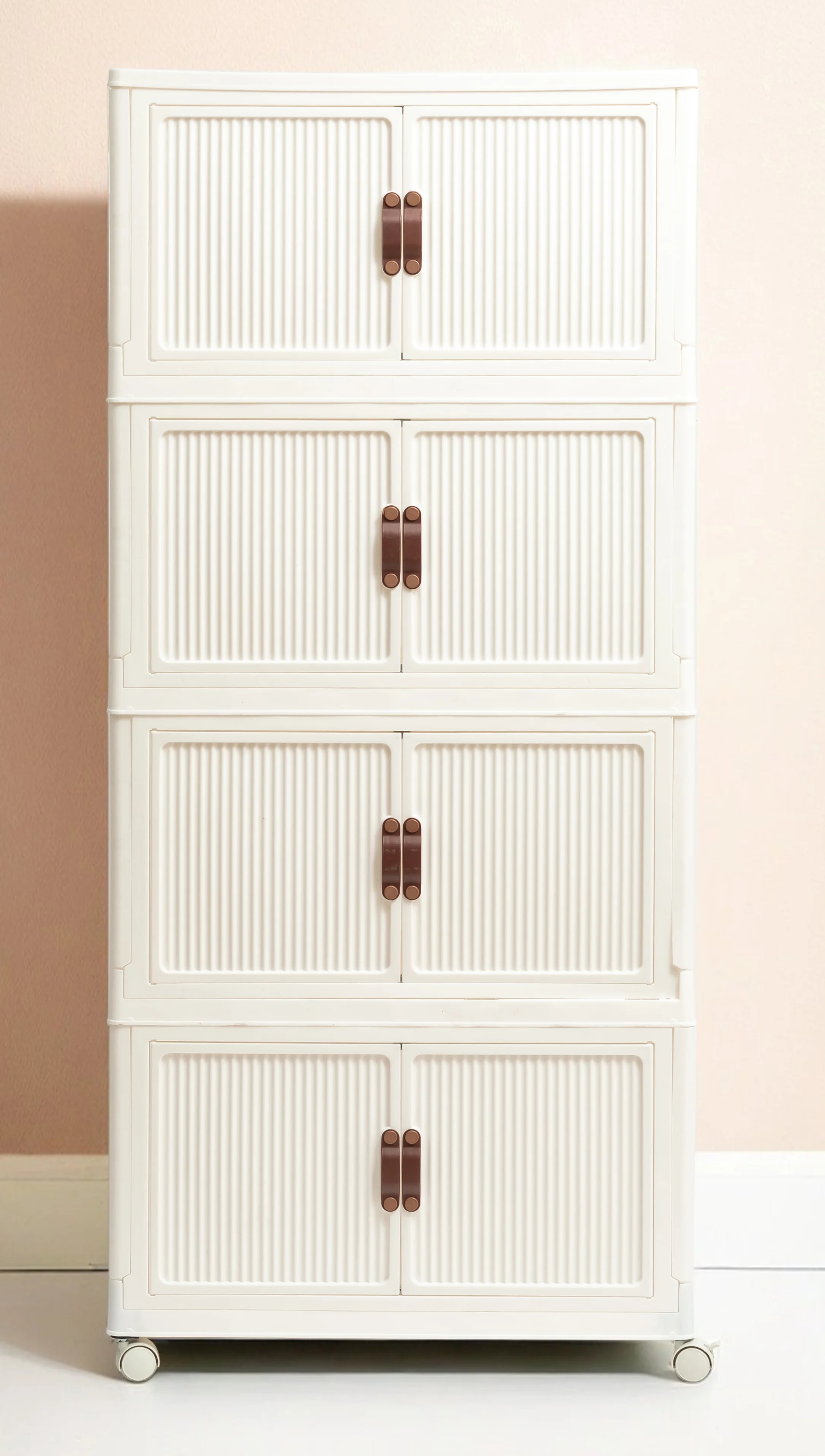 4-Tier Plastic Storage Cabinet