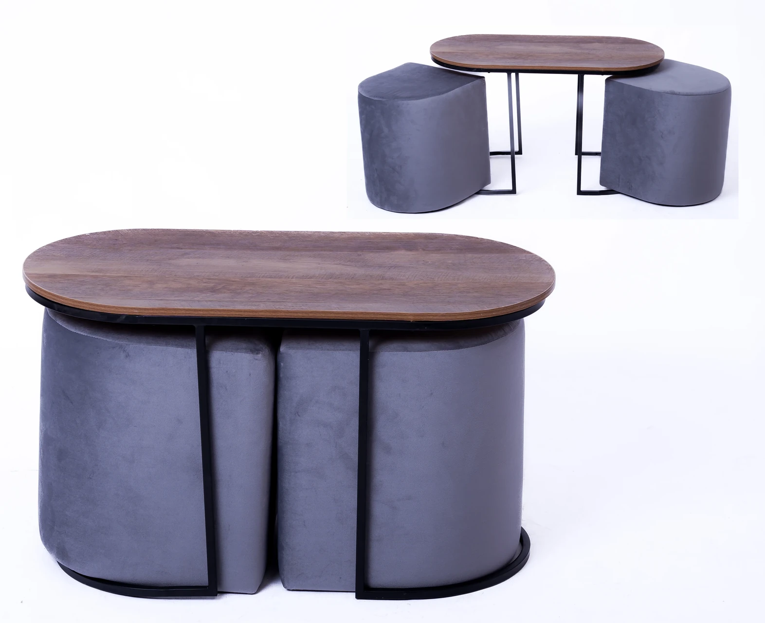 Grey Cushion Base Coffee Table