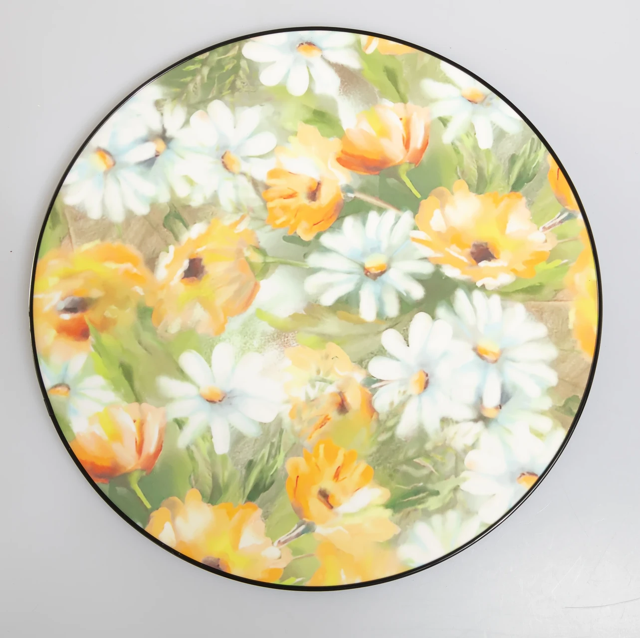 Floral Pattern Decorative Plate