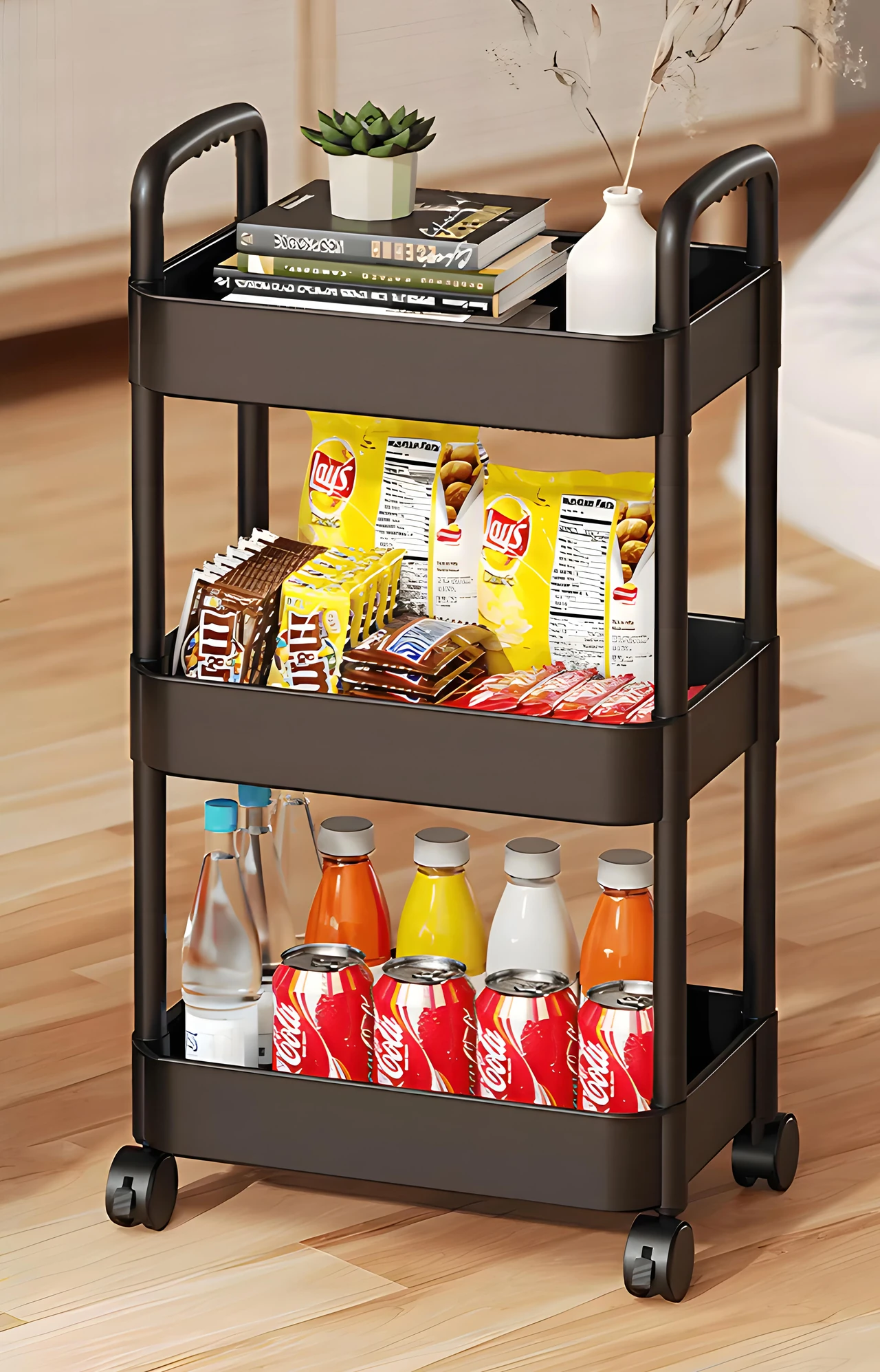 3-Tier Rolling Utility Cart