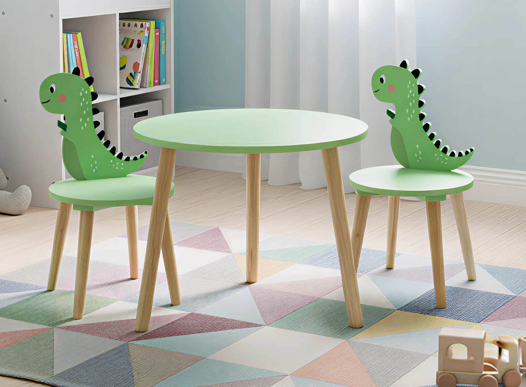 Dinosaur Shaped Children's Table and Chairs