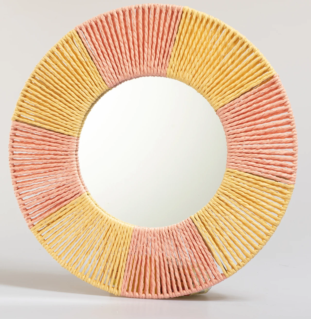 Round Woven Rope Mirror