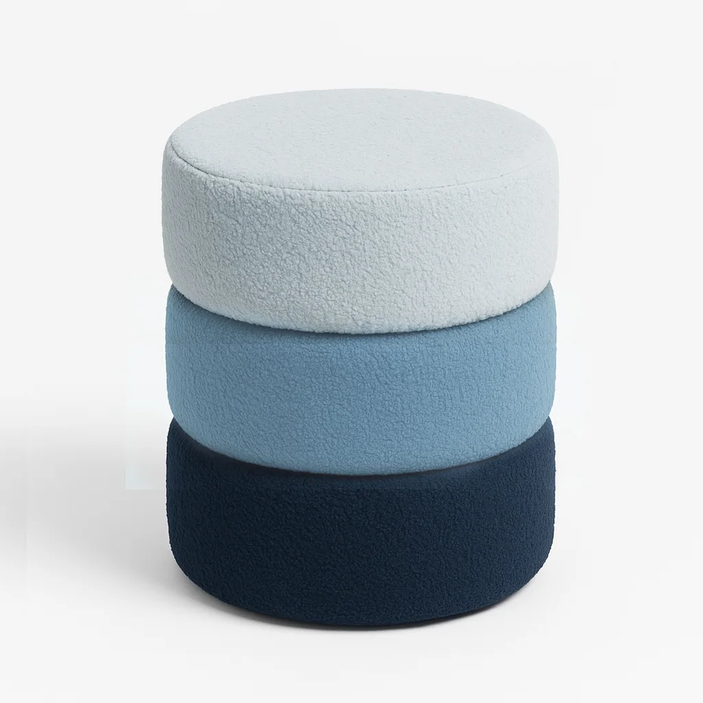 Stackable Round Ottoman