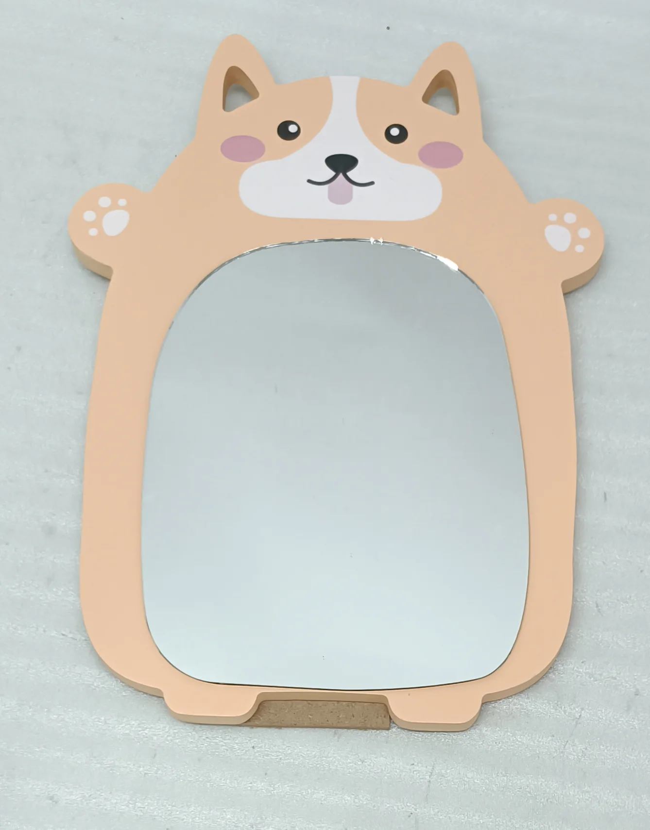 Corgi shaped decorative vanity mirror