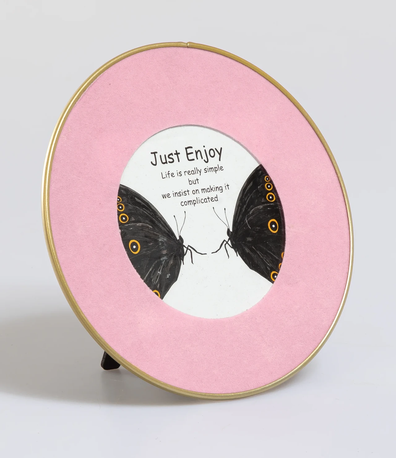 Round Pink Picture Frame