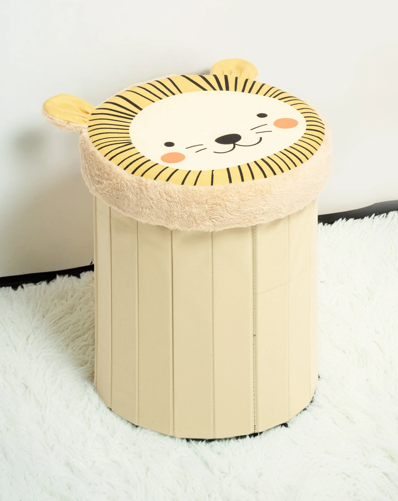 Lion Head Storage Stool