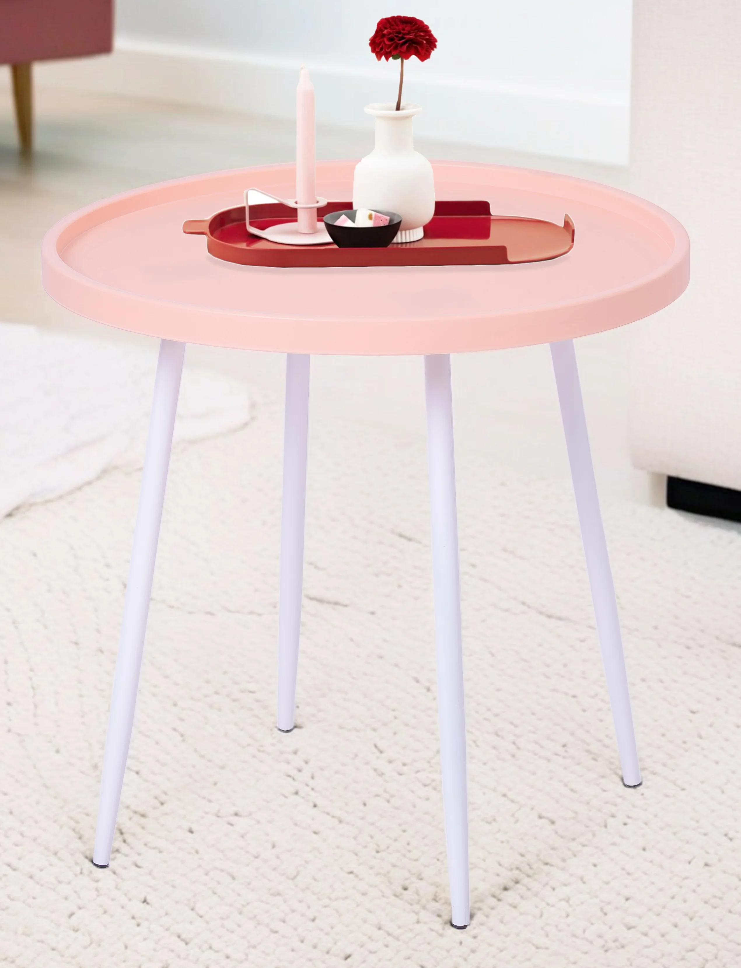 Round Tray Side Table